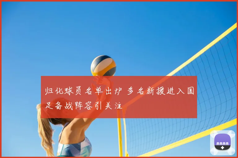 归化球员名单出炉 多名新援进入国足备战阵容引关注
